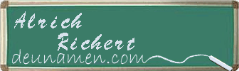 Alrich Richert Visitenkarte